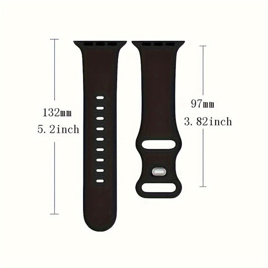 8/15pcs Soft Silicone for Apple Watch Bands - Waterproof Sport Watch Straps for Men And Women - Compatible with 40mm 41mm 38mm 45mm 44mm 42mm for iWatch SE Series 10 9 8 7 6 5 4 3 2, Durable Replacement Wristbands with Comfor