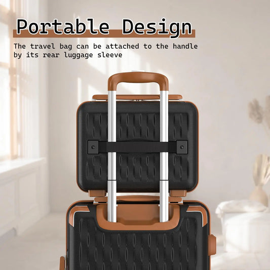 Melalenia Luggage Sets 7 Piece Hard Shell Carry on Suitcase with Spinner Wheels and TSA Lock, Lightweight Travel Duffel Bag
