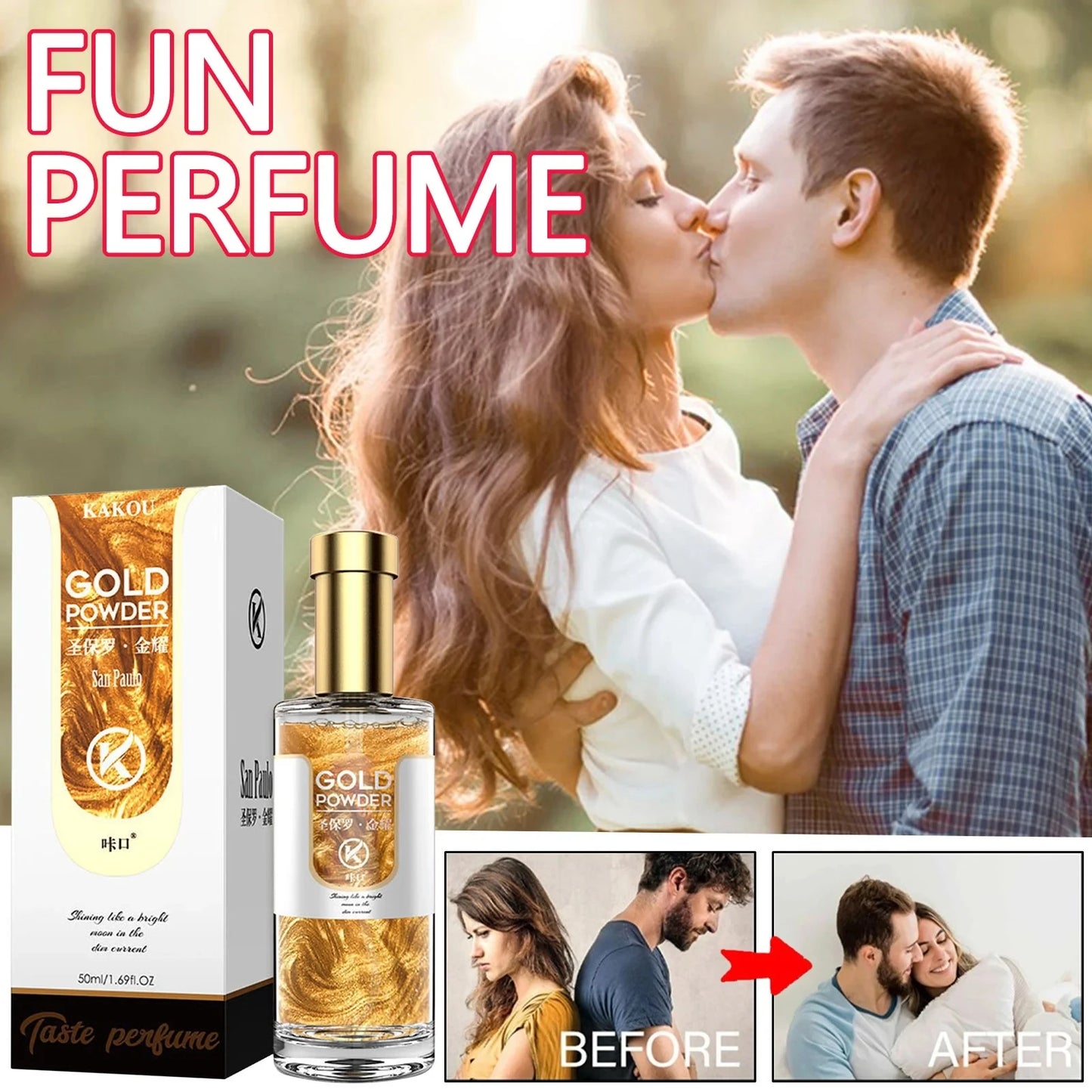 Pheromone Perfume Long Lasting Spray Flirting Encourage Dating Fragrant Scent Moisturizing The Skin Men Perfume Flirting