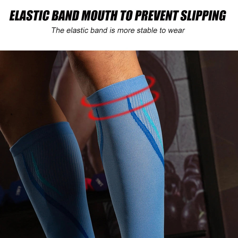 1Pair Calf Compression Sleeve Men & Women -20-30mmHg Shin Splint Compression Sleeve Recover Varicose Veins,Torn Calf,Pain Relief