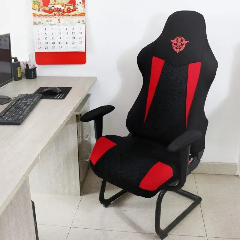 Gaming Chair Cover Elastic Breathable Dustproof Chair Protector Universal Soft Elasticity Polar Fleece Armchair Slipcovers