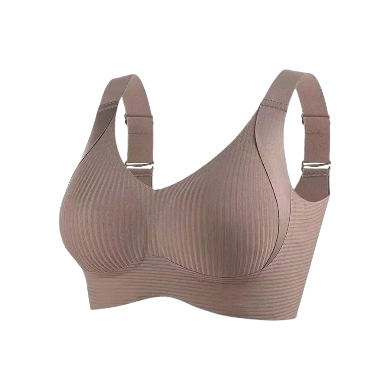 Plus Size Seamless Bra - Wireless Lift Anti-Sagging, Breathable Wide Strap Comfort for Women Daily & Sports