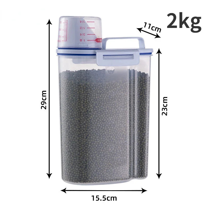 Premium Pet Food Storage Container with Airtight Seal - Durable, Large Capacity, Easy Clean & Stylish Design for Dogs & Cats