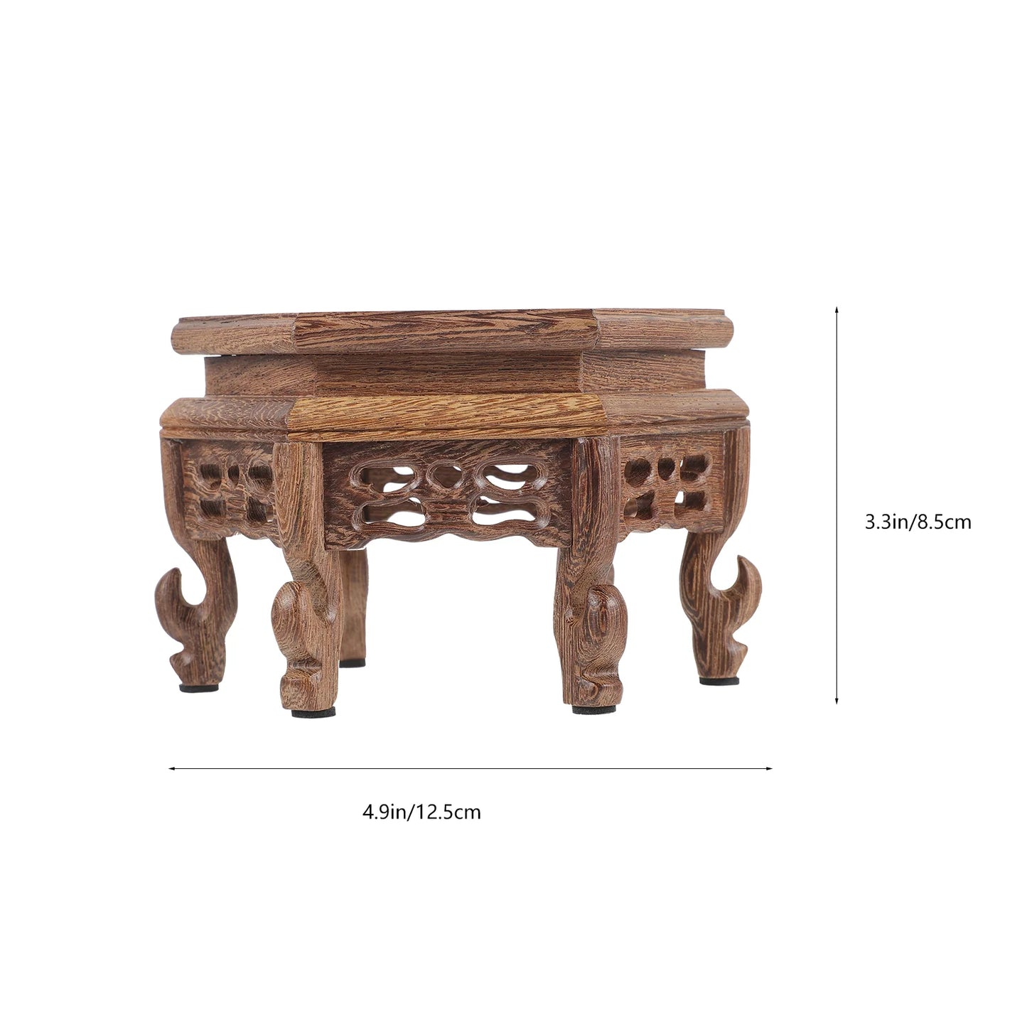 Wood Plant Stands Indoor Wooden Pedestal Flower Pot Base For Display Vase Centerpieces Base Riser Plants Display Pedestal