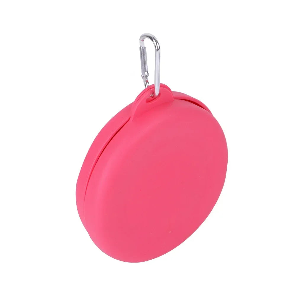 Portable Pet Bowl, Double-fold Silicone Pet Product, Thickened Dog Bowl, Suitable for Outdoor, Travel, and Indoor Use