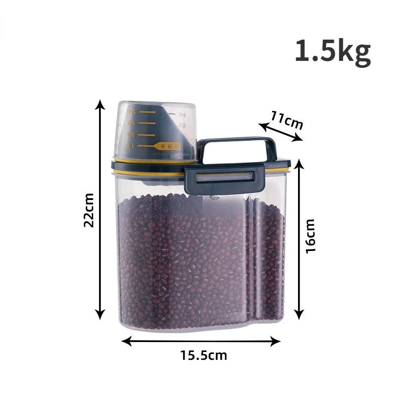 Premium Pet Food Storage Container with Airtight Seal - Durable, Large Capacity, Easy Clean & Stylish Design for Dogs & Cats