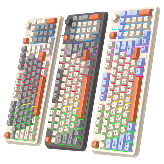 K82 Gaming Gaming Keyboard Glows Wired USB Desktop PC/Notebook Available 19-key punchless knob to adjust volumeK82 Gaming Gaming