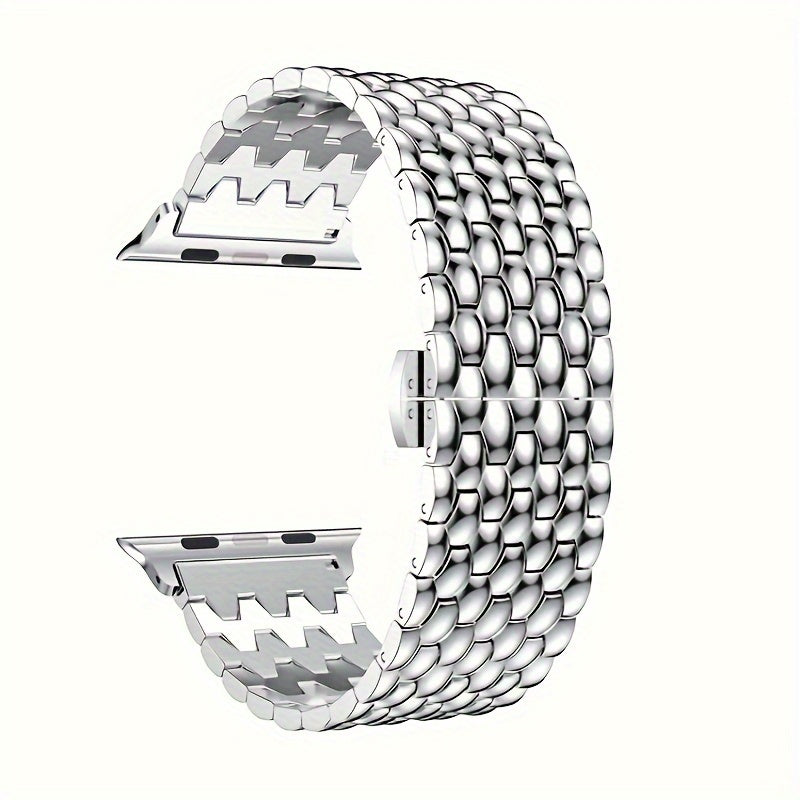 Suitable For Apple Watch Bands 38mm 40mm 41mm 42mm 44mm 45mm 49mm Series 9 8 7 6 5 4 3 2 1 SE SE2 Women And Men, Classic Stainless Steel Metal Watch Band, Suitable For IWatch Watch Band, Beautiful And Shiny Exterior