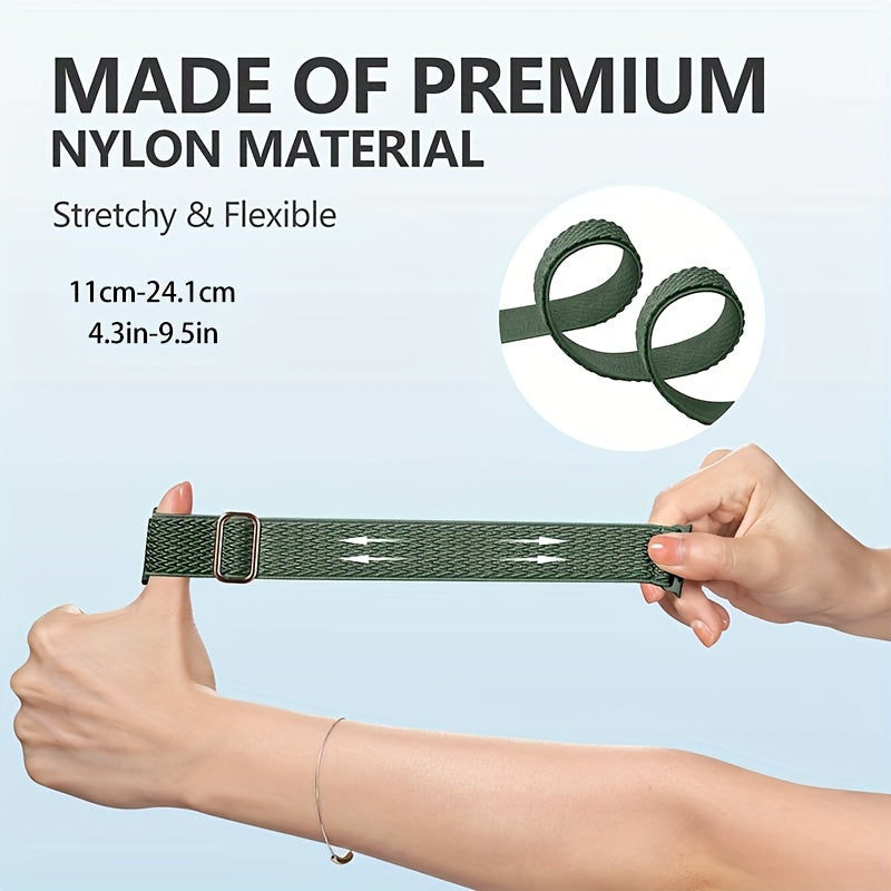 12 Pack Compatible with Apple Watch Bands 44mm for Women Men, Stretchy Nylon Sport Straps Compatible with Apple Series 9 Band, Apple Watch Band 45mm 49mm 42mm 41mm 40mm 38mm for iWatch SE Ultra2 Series 9 8 7 6 5 4 3 2 1