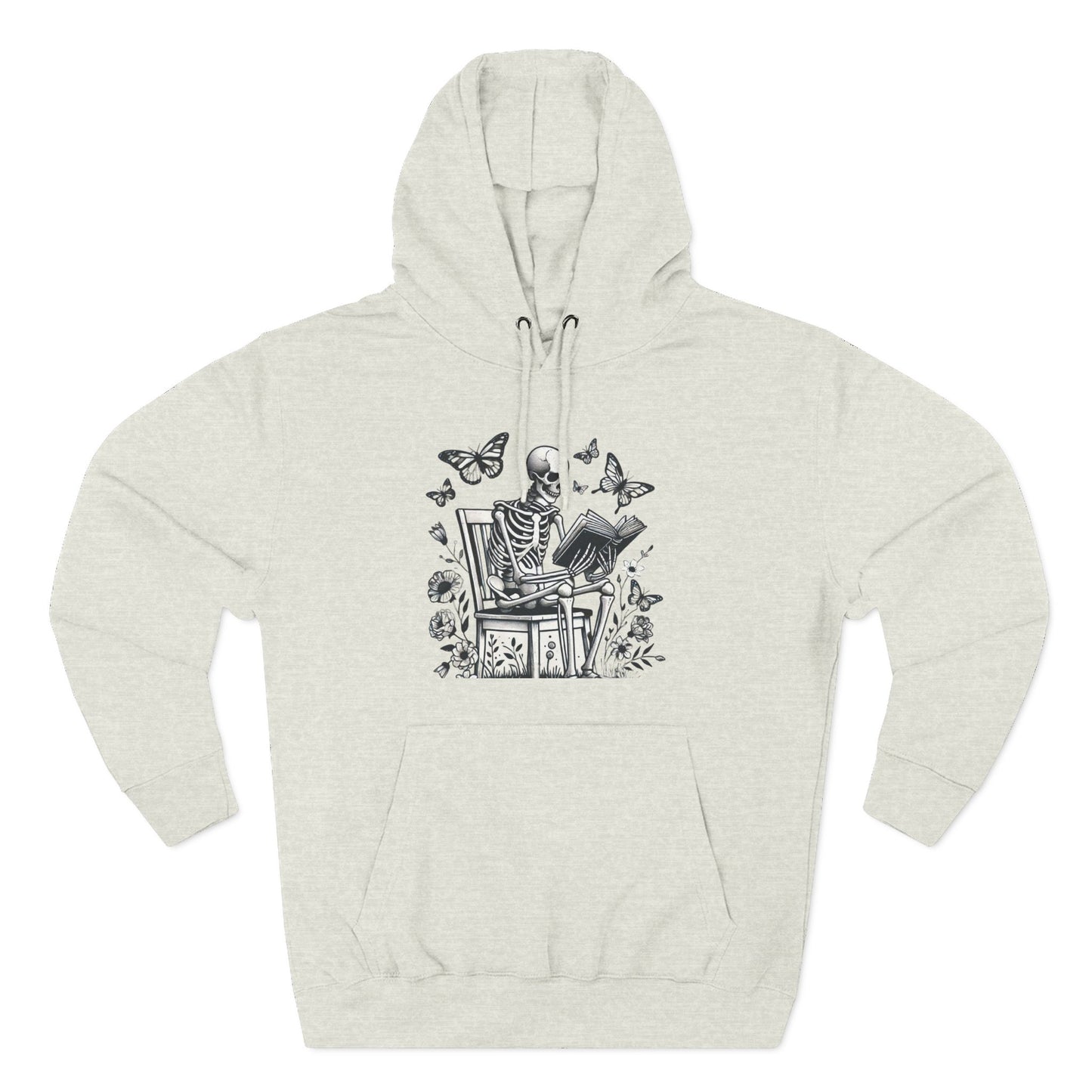 SkeletonHoodie - Perfect for Book Lovers, Readers, Unisex Sweatshirt, Relaxed Everyday Wear