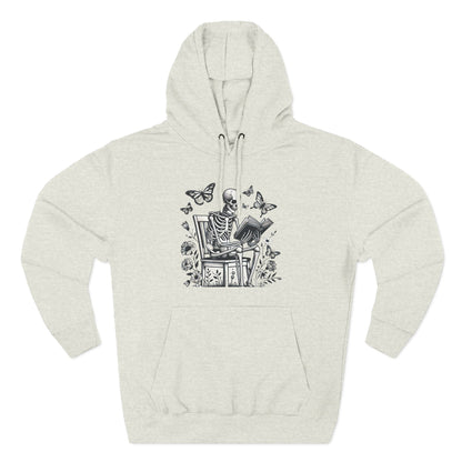 SkeletonHoodie - Perfect for Book Lovers, Readers, Unisex Sweatshirt, Relaxed Everyday Wear