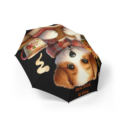 Cozy Canine Umbrella, Cute Dog Umbrella, Weatherproof Pet Umbrella, Gifts for Dog Lovers, Rain Gear for Fall