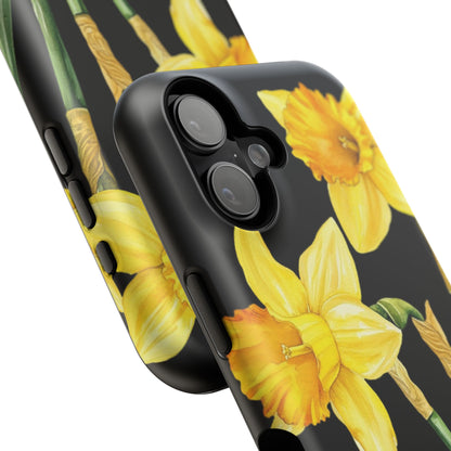 Cell Phone Cases, Daffodil March Birth Flower Impact Resistant Protective Cover, Phone Accessories, Floral Tech Gear, Birthday Gift