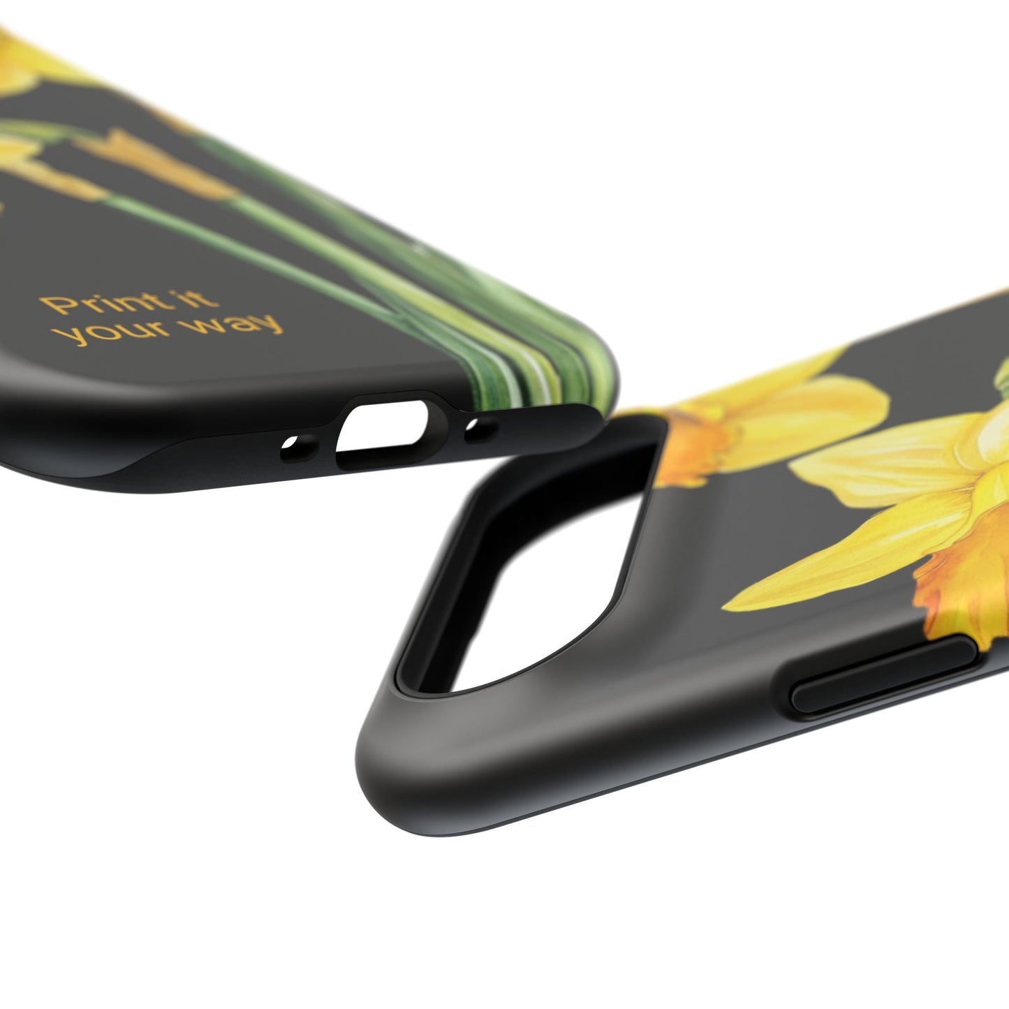 Cell Phone Cases, Daffodil March Birth Flower Impact Resistant Protective Cover, Phone Accessories, Floral Tech Gear, Birthday Gift