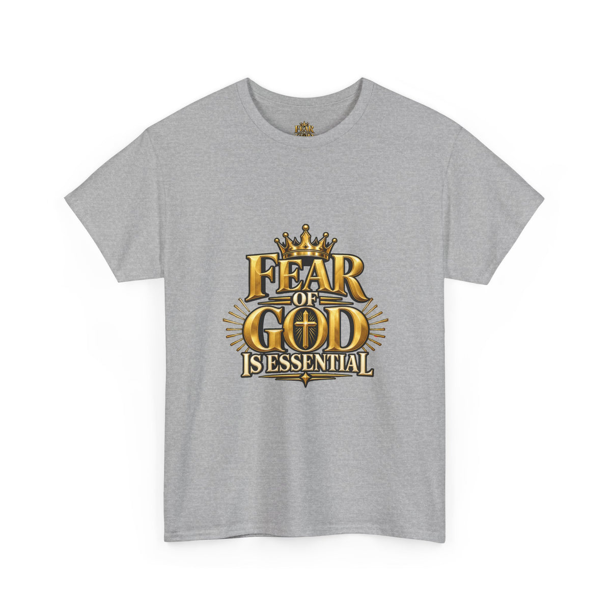 Fear of God crown logo Tee | Religious Christian faith shirt