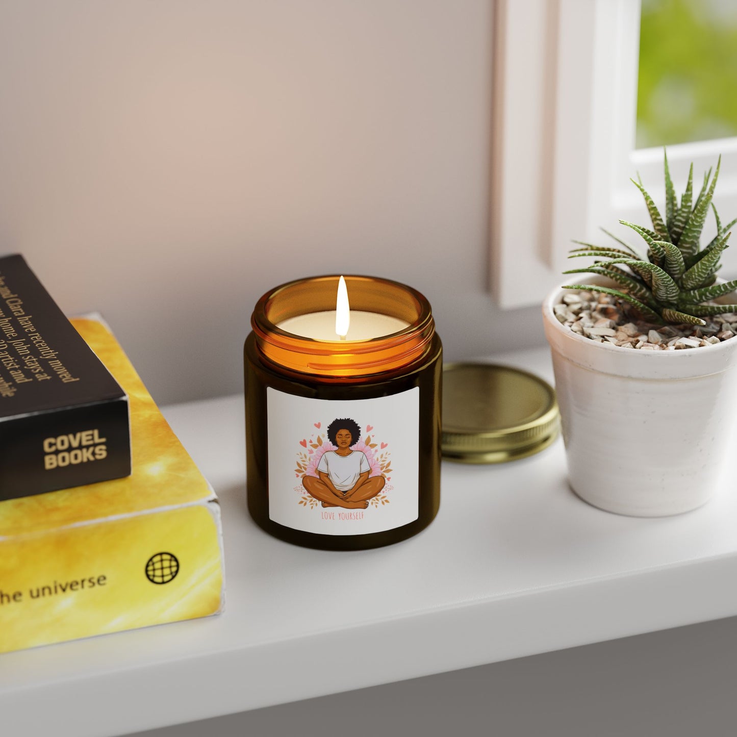 Meditation Scented Candle, Relaxation Gift, Eco-Friendly Home Decor, Spiritual Aromatherapy, Mindfulness Candle