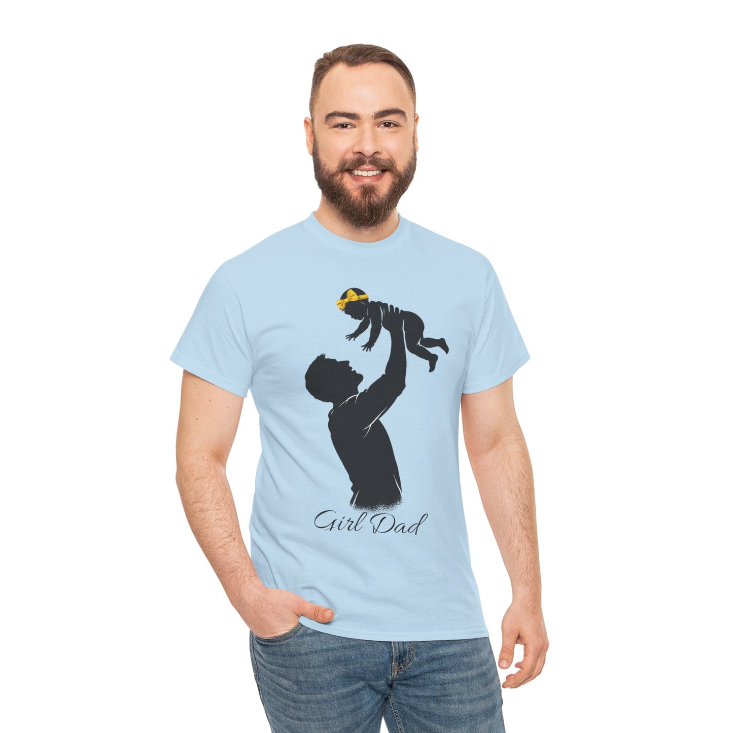 Dad Silhouette T‑Shirt – 'Girl Dad' Father & Daughter Tee