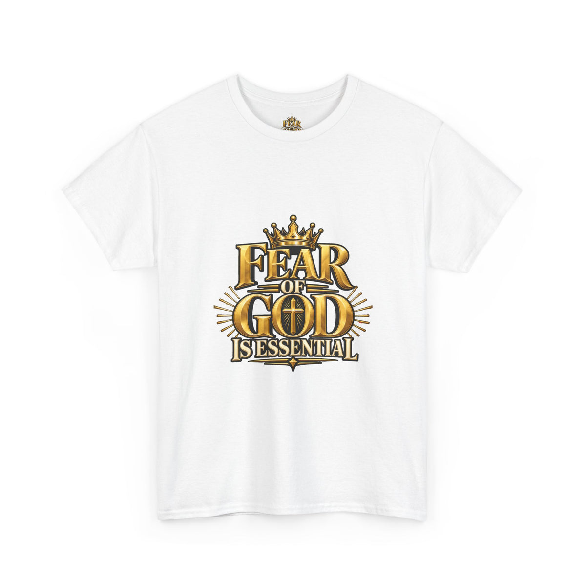 Fear of God crown logo Tee | Religious Christian faith shirt