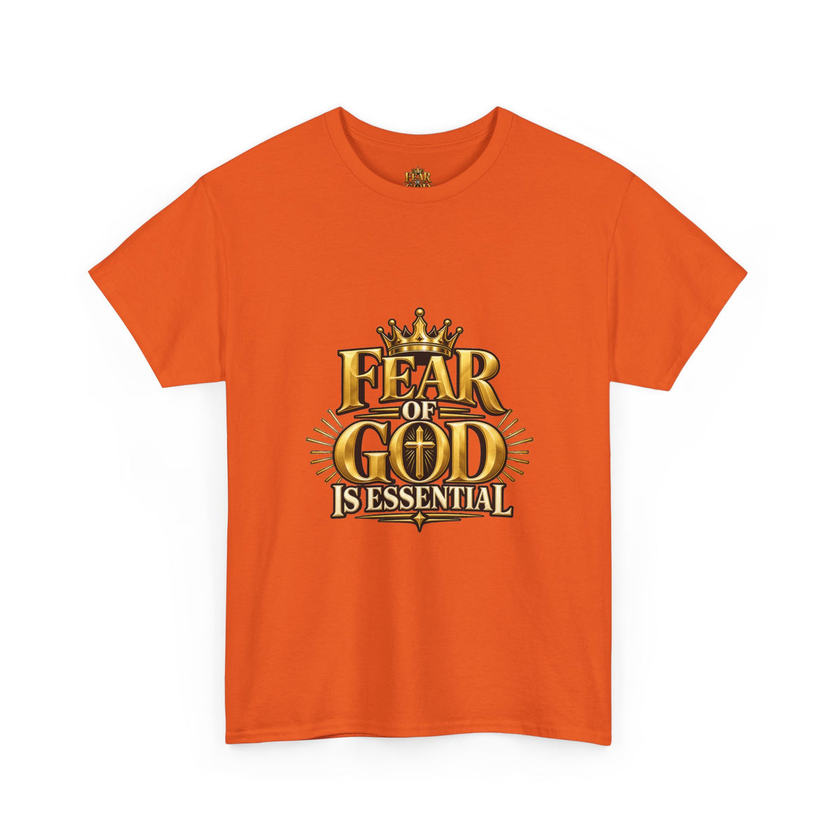 Fear of God crown logo Tee | Religious Christian faith shirt