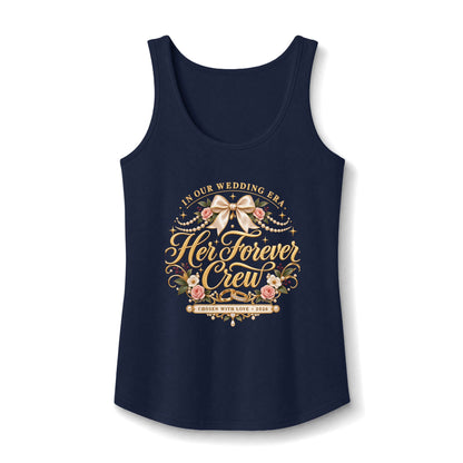 Her Forever Crew tank top | Bridal Party Floral Top