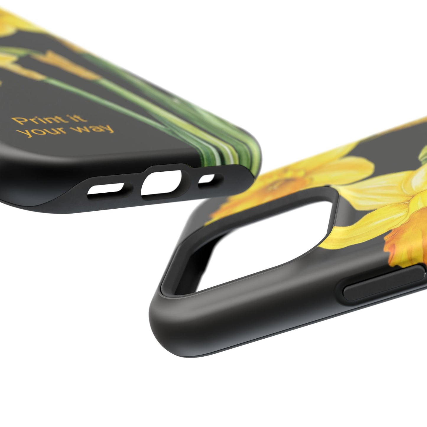 Cell Phone Cases, Daffodil March Birth Flower Impact Resistant Protective Cover, Phone Accessories, Floral Tech Gear, Birthday Gift