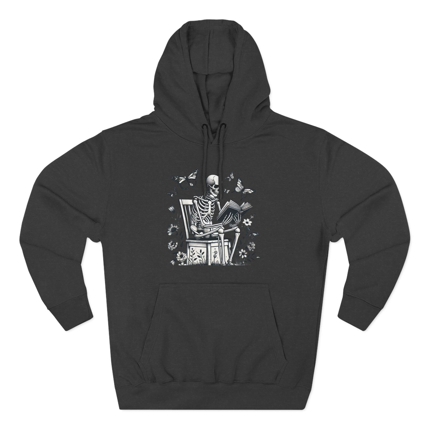 SkeletonHoodie - Perfect for Book Lovers, Readers, Unisex Sweatshirt, Relaxed Everyday Wear