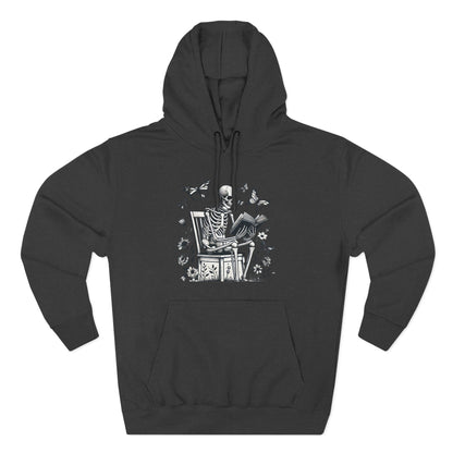 SkeletonHoodie - Perfect for Book Lovers, Readers, Unisex Sweatshirt, Relaxed Everyday Wear