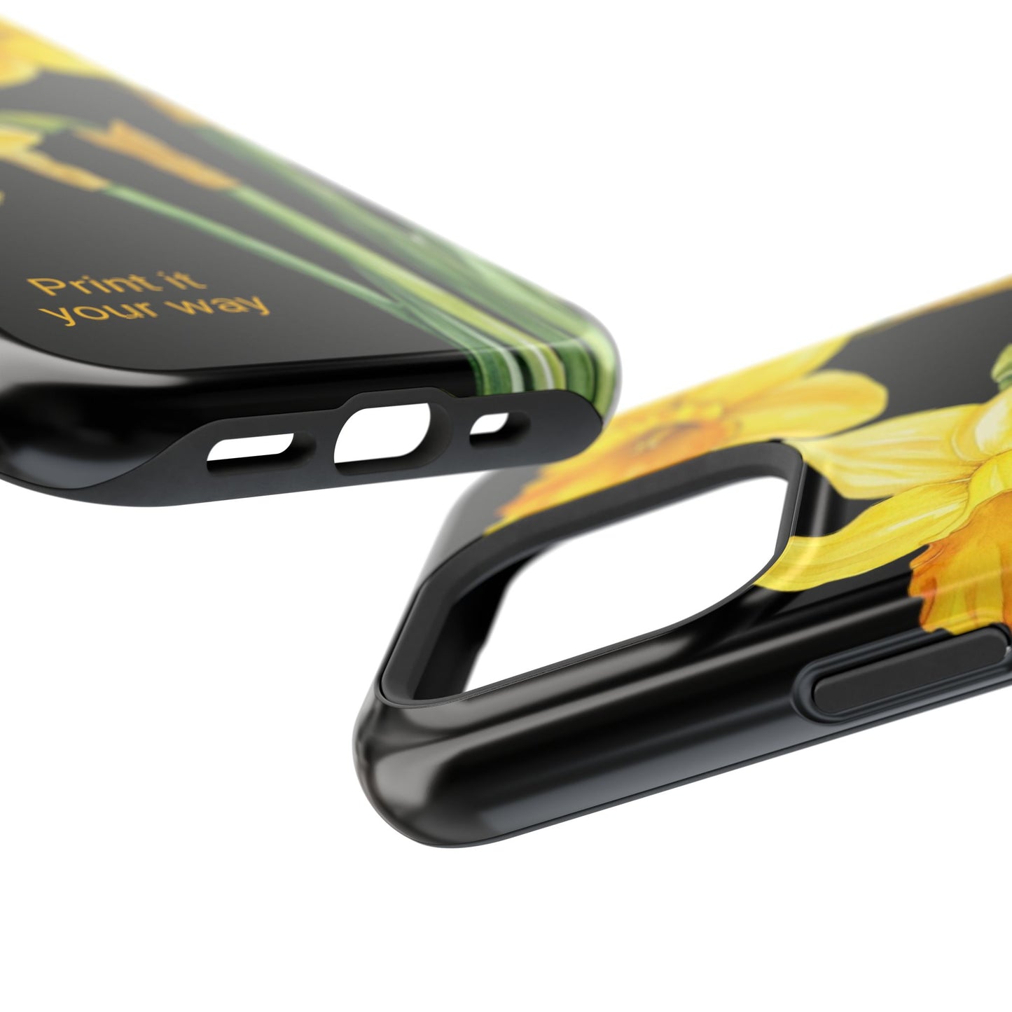 Cell Phone Cases, Daffodil March Birth Flower Impact Resistant Protective Cover, Phone Accessories, Floral Tech Gear, Birthday Gift