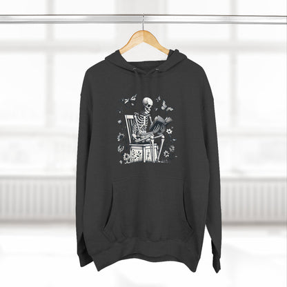 SkeletonHoodie - Perfect for Book Lovers, Readers, Unisex Sweatshirt, Relaxed Everyday Wear