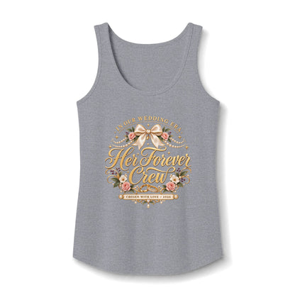 Her Forever Crew tank top | Bridal Party Floral Top