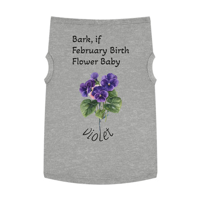 Pet Tank  February Fur Baby, Graphic Tee, Animal Print Sleeveless, Pet Owner Gift