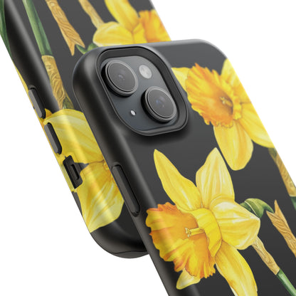 Cell Phone Cases, Daffodil March Birth Flower Impact Resistant Protective Cover, Phone Accessories, Floral Tech Gear, Birthday Gift