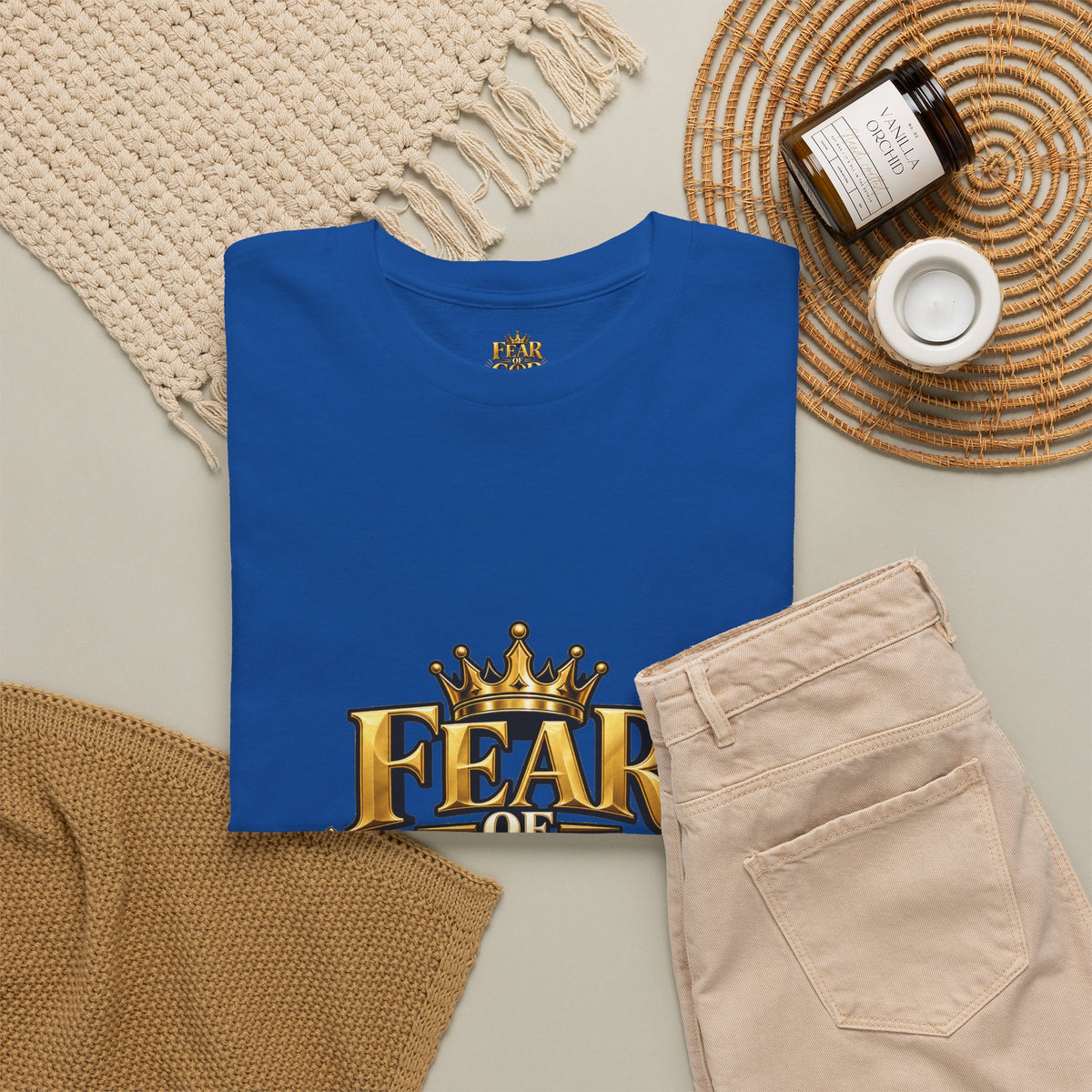 Fear of God crown logo Tee | Religious Christian faith shirt