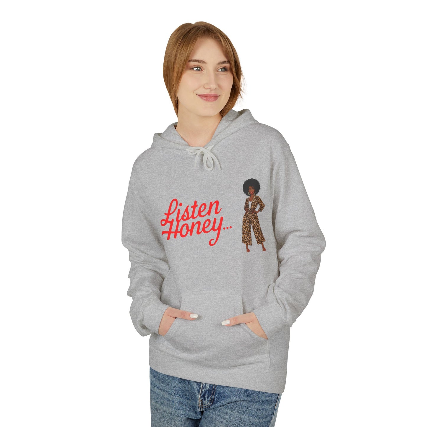 Empowering Quote Fleece Hoodie: Vintage Style, Unisex Graphic Sweatshirt, Casual Gift for Her, Inspirational Fashion, Everyday Comfort