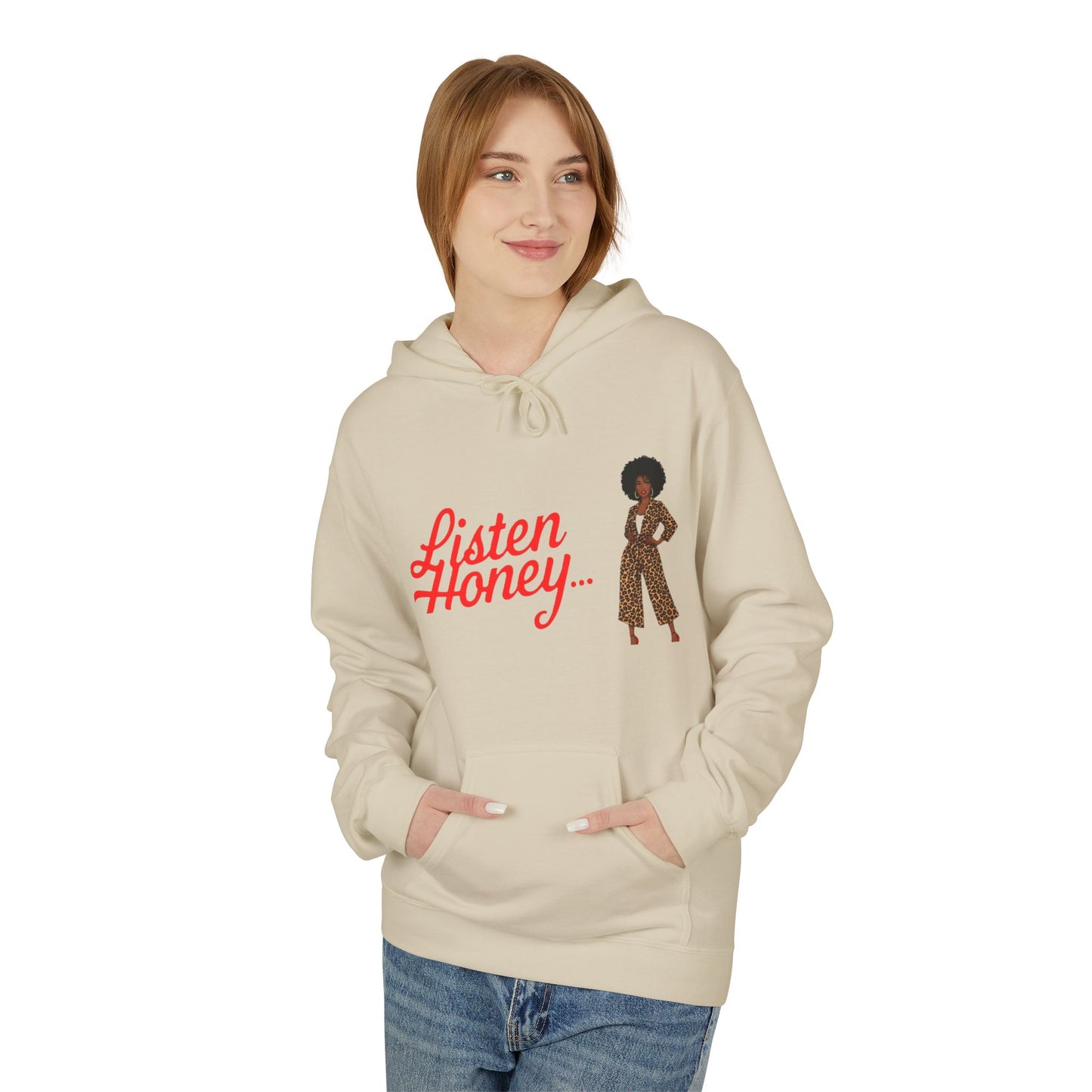Empowering Quote Fleece Hoodie: Vintage Style, Unisex Graphic Sweatshirt, Casual Gift for Her, Inspirational Fashion, Everyday Comfort