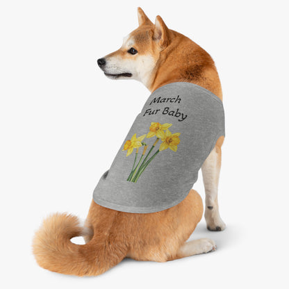 Pet Tank Top, Dog Lover Matching Shirt, Bark February Birth Baby, Graphic Tee, Animal Print Sleeveless, Pet Owner Gift