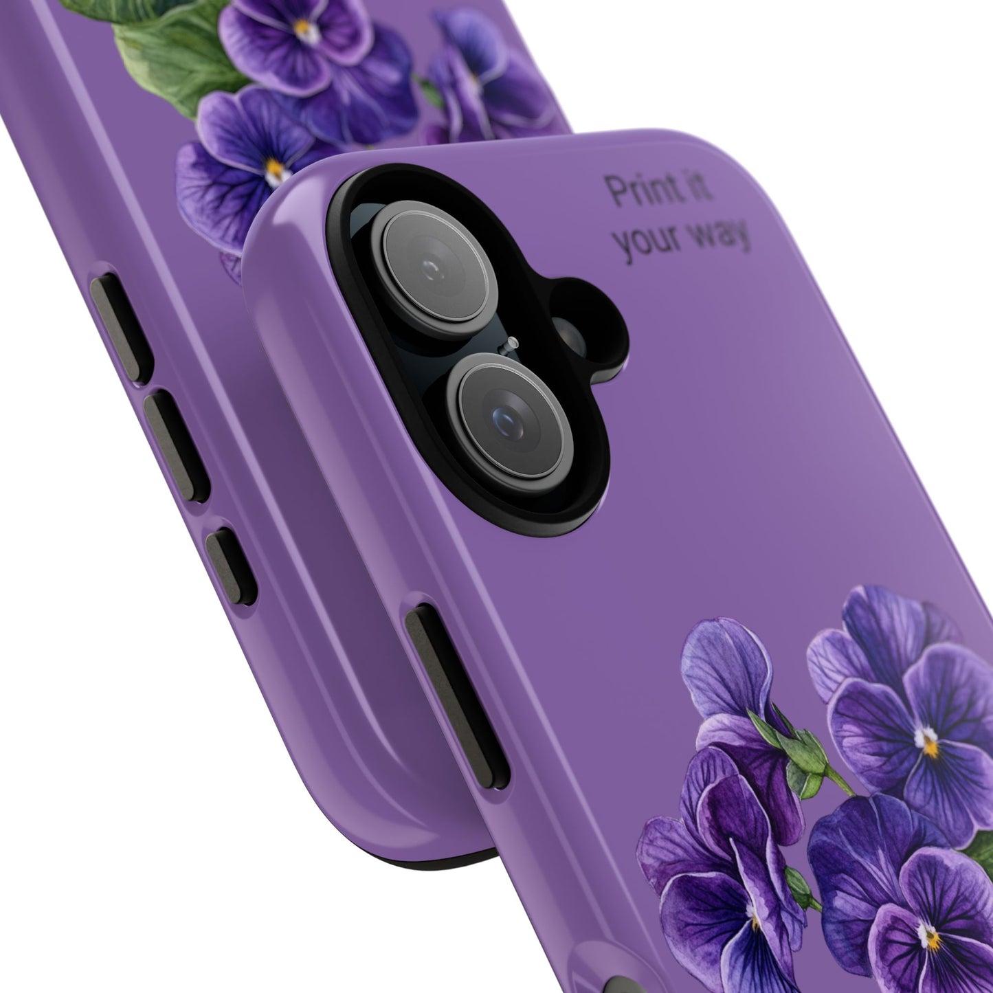 Custom cell phone tough case, Personalized Gift, February birth flower