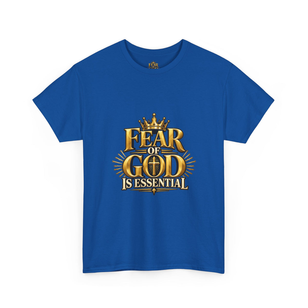 Fear of God crown logo Tee | Religious Christian faith shirt