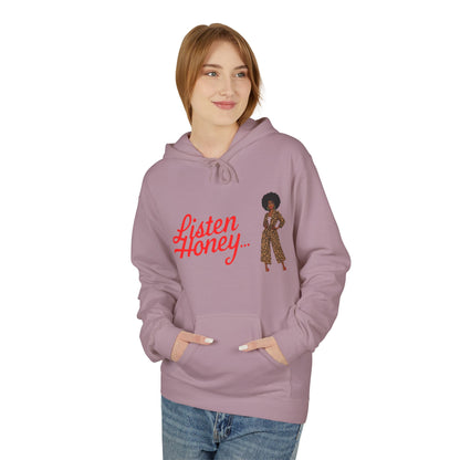 Empowering Quote Fleece Hoodie: Vintage Style, Unisex Graphic Sweatshirt, Casual Gift for Her, Inspirational Fashion, Everyday Comfort
