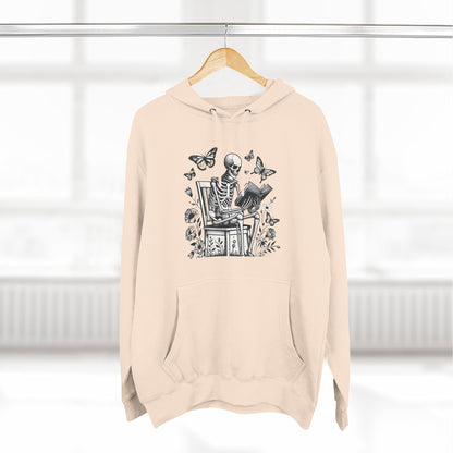SkeletonHoodie - Perfect for Book Lovers, Readers, Unisex Sweatshirt, Relaxed Everyday Wear
