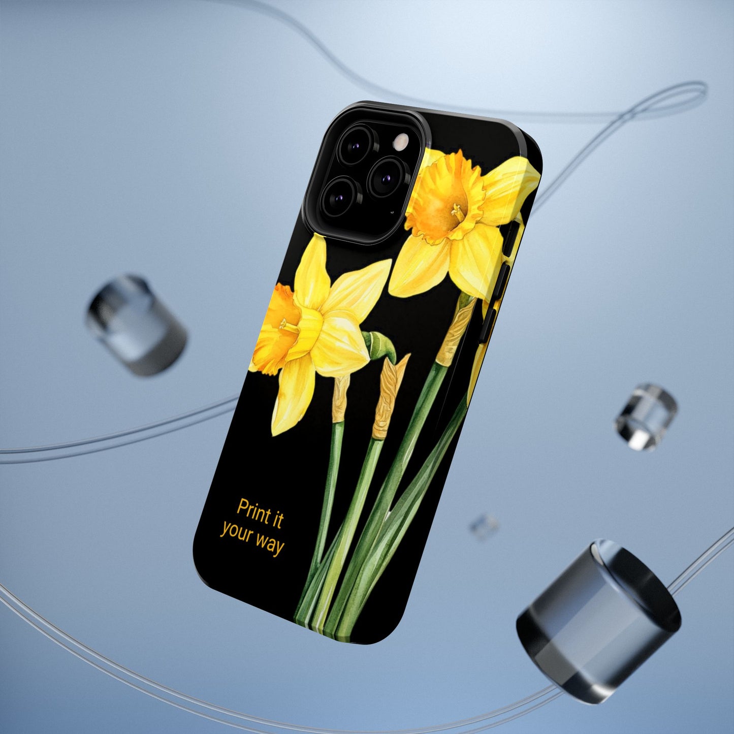 Cell Phone Cases, Daffodil March Birth Flower Impact Resistant Protective Cover, Phone Accessories, Floral Tech Gear, Birthday Gift