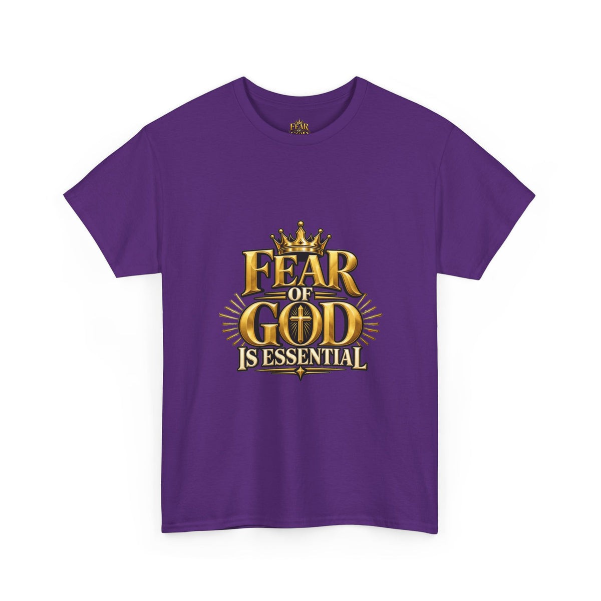 Fear of God crown logo Tee | Religious Christian faith shirt