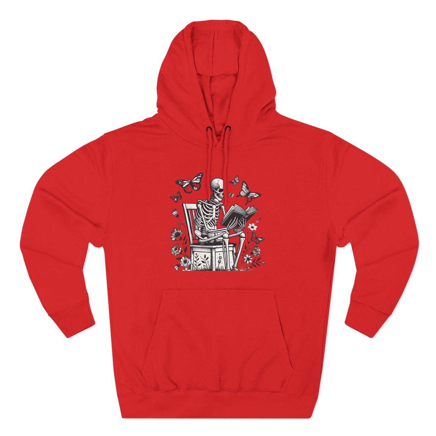 SkeletonHoodie - Perfect for Book Lovers, Readers, Unisex Sweatshirt, Relaxed Everyday Wear