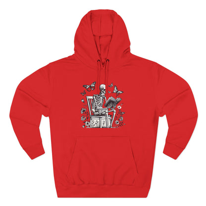SkeletonHoodie - Perfect for Book Lovers, Readers, Unisex Sweatshirt, Relaxed Everyday Wear