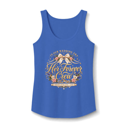 Her Forever Crew tank top | Bridal Party Floral Top