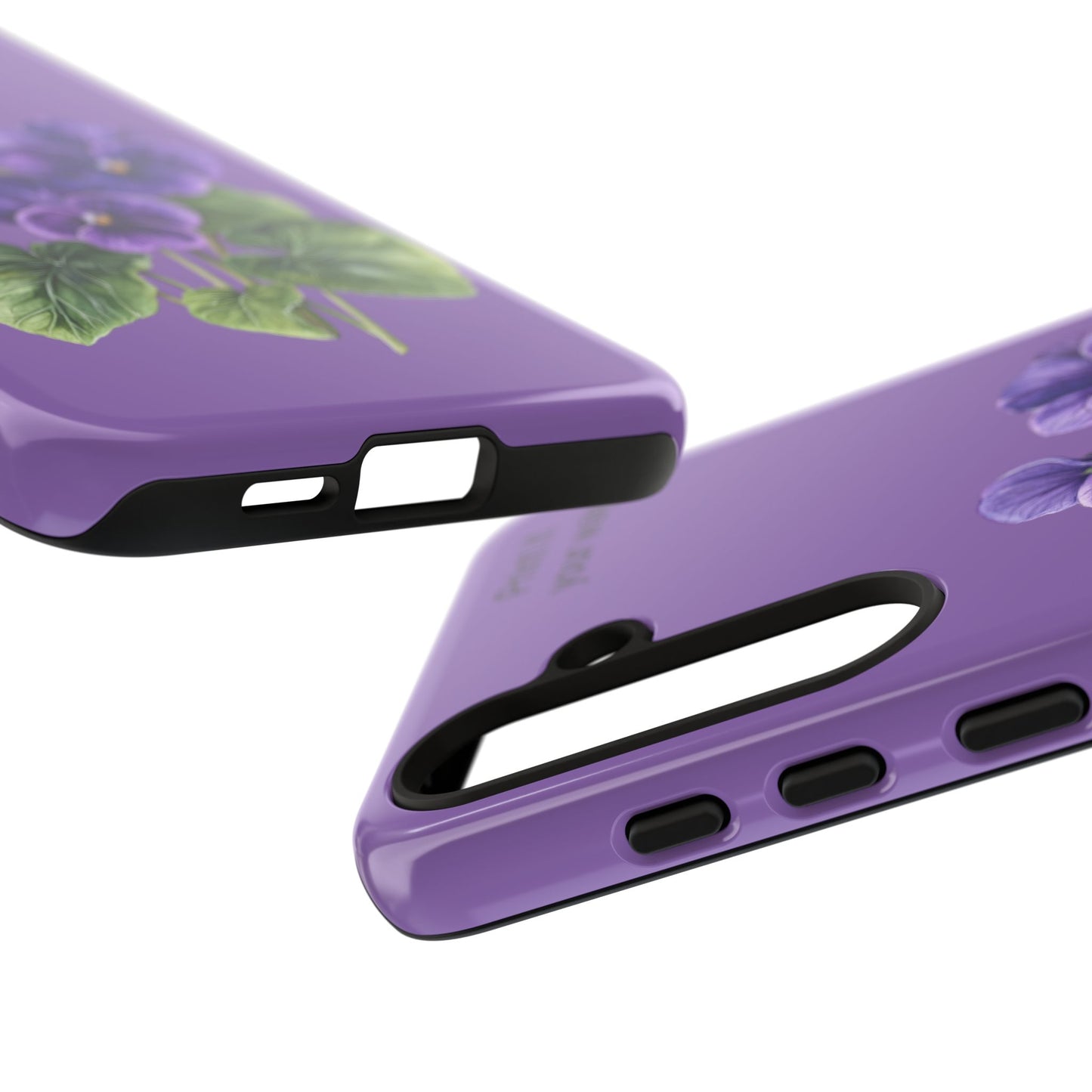 Custom cell phone tough case, Personalized Gift, February birth flower
