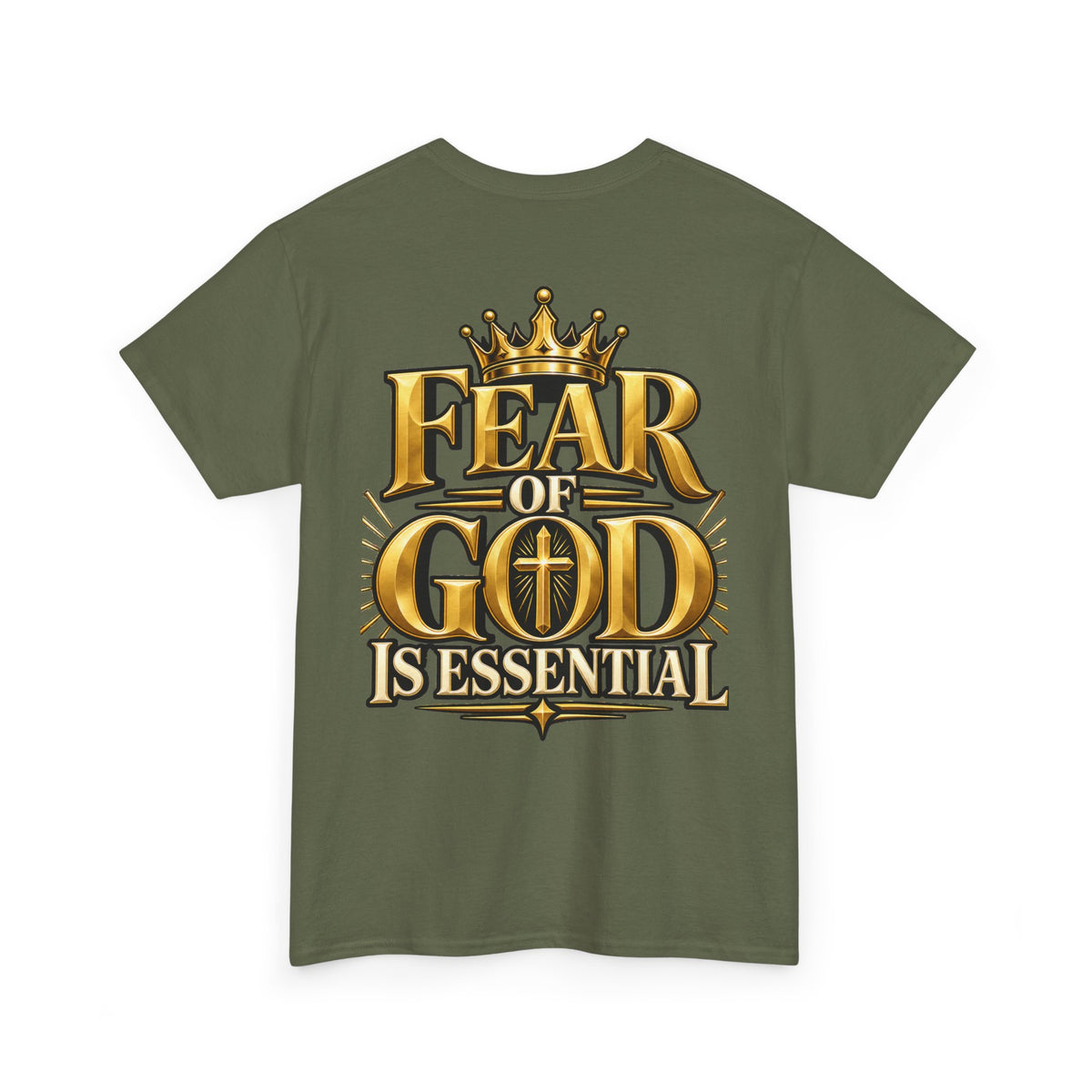 Fear of God crown logo Tee | Religious Christian faith shirt