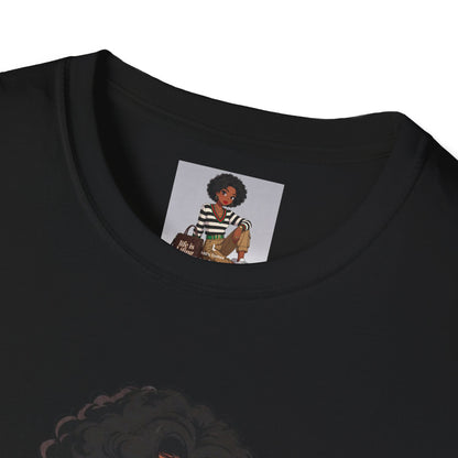 Personalizable Life Is Lifing Black Woman Graphic Tee - Two images to choose from.