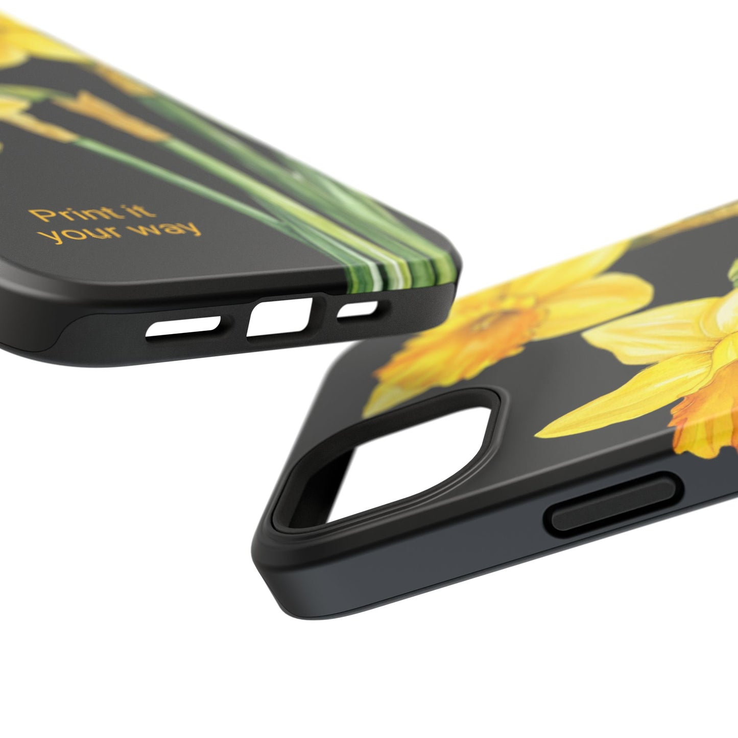 Cell Phone Cases, Daffodil March Birth Flower Impact Resistant Protective Cover, Phone Accessories, Floral Tech Gear, Birthday Gift