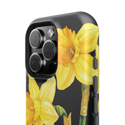 Cell Phone Cases, Daffodil March Birth Flower Impact Resistant Protective Cover, Phone Accessories, Floral Tech Gear, Birthday Gift